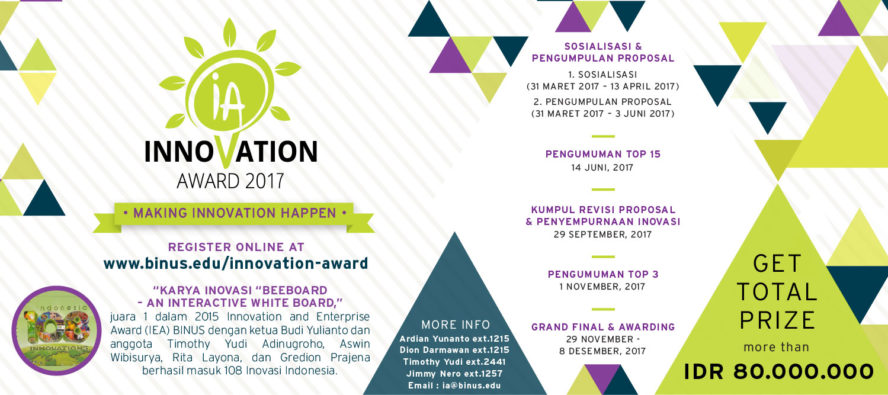 Innovation Award Poster – BINA NUSANTARA GROUP