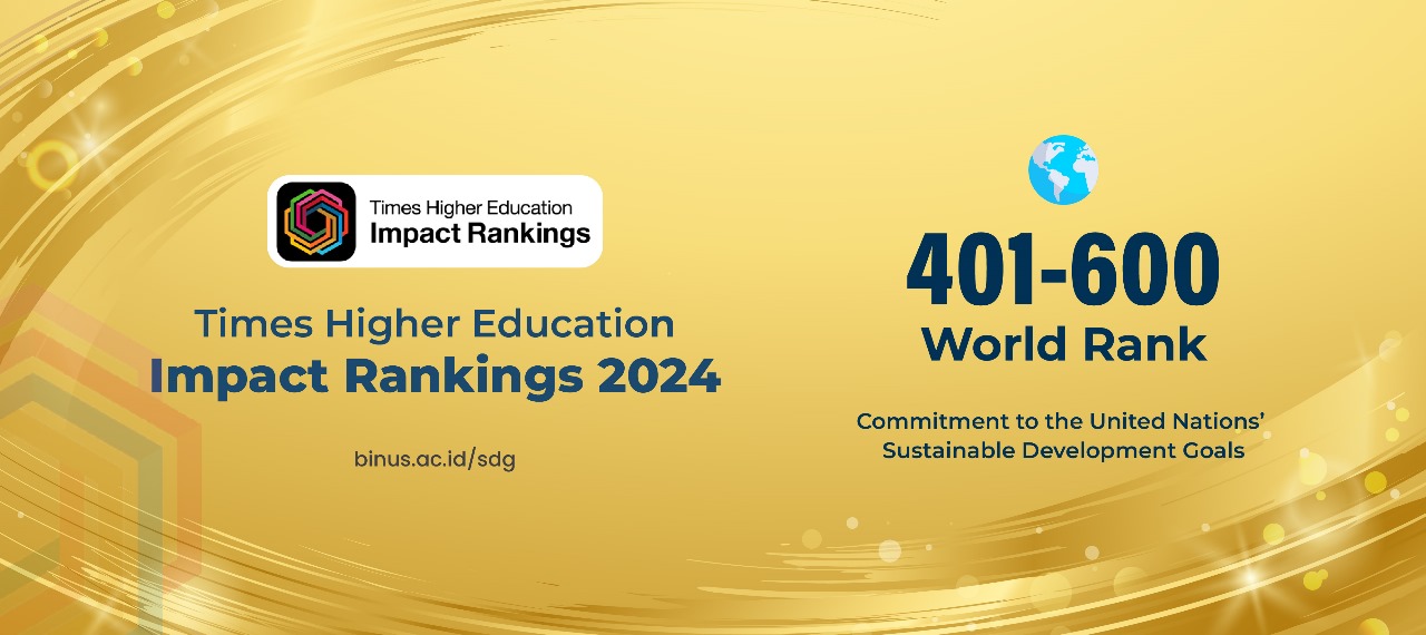 Peringkat Naik Signifikan, BINUS UNIVERSITY Tembus Posisi 401-600 Dalam Times Higher Education Impact Rankings 2024